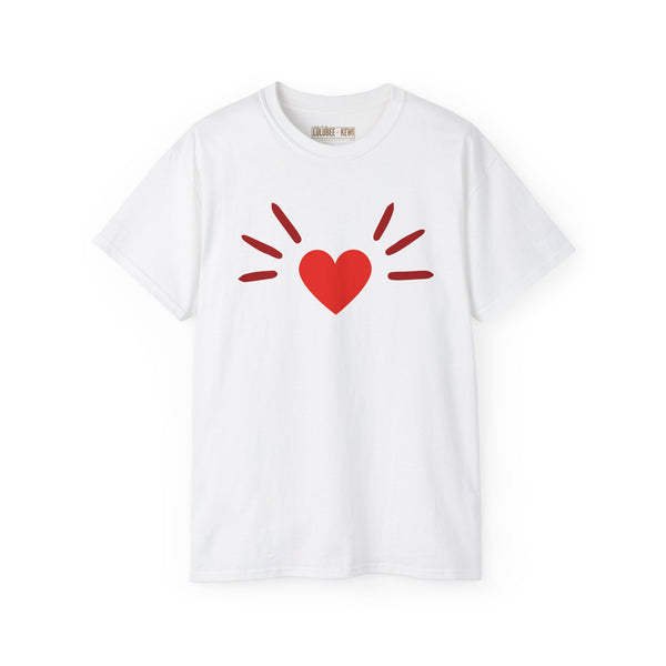 BoyCat Collection- The Original Heart Nose BoyCat Tee RED Heart , Unisex Ultra Cotton Tee