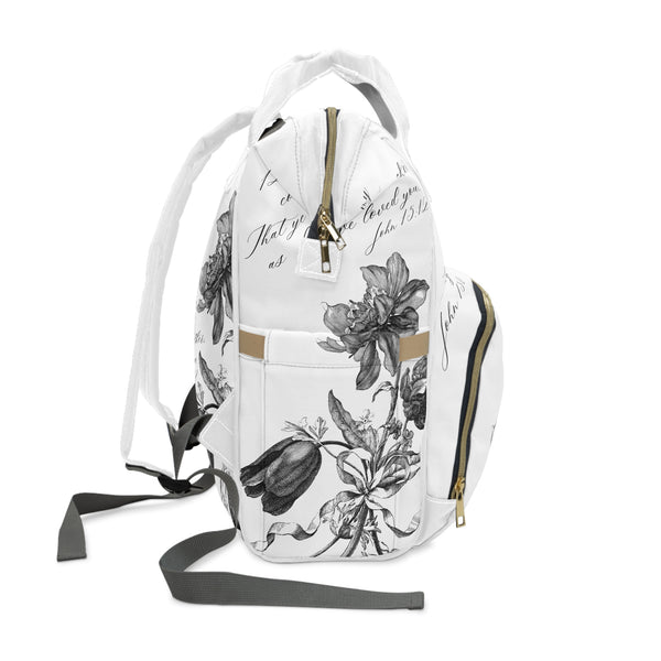 Diaper Backpack, John 15:12 Multifunctional Diaper Backpack