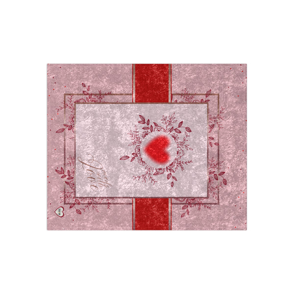 Crushed Velvet Blanket My Lil Sweethearts' Blanket Made with Love