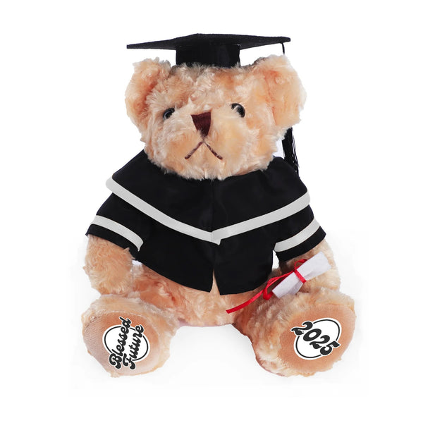 Blessed Future Graduation Bear – A Faith-Filled Keepsake Graduation Bear with Hat Class of 2025