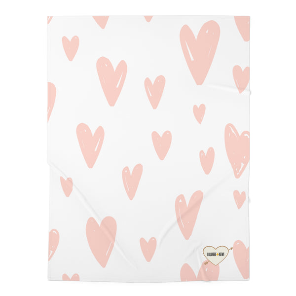 Lots of Hearts Baby Swaddle Blanket