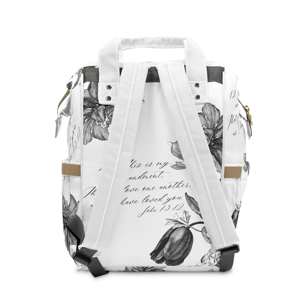 Diaper Backpack, John 15:12 Multifunctional Diaper Backpack