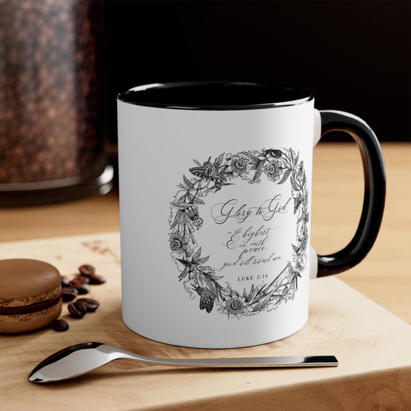Luke 2:14 Glory to God in the Highest Coco Mug, 11oz