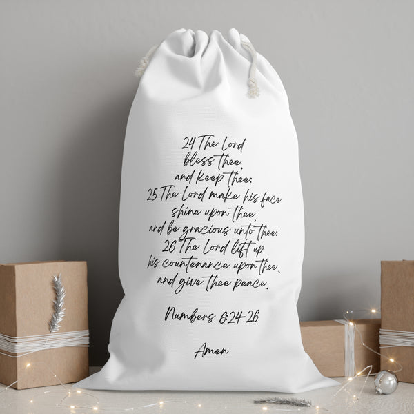 Christmas Sack Scripture Numbers 6:24–26