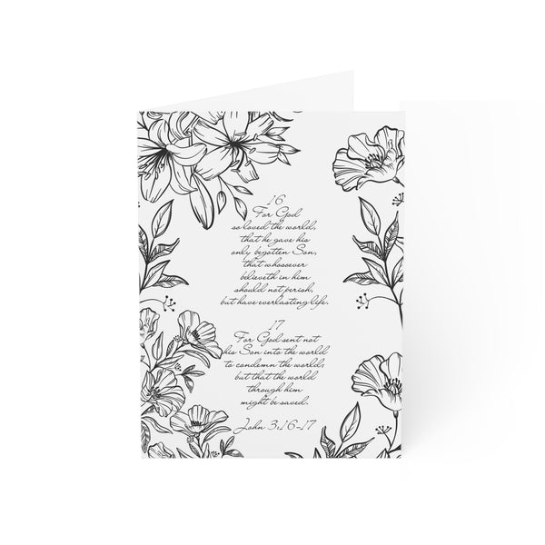 Greeting Cards John 3:16-17  (1, 10, 30, and 50pcs)