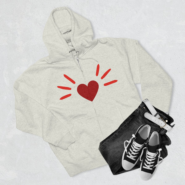 BoyCat Gear The Original Heart Nose Hoodie Unisex Zip Hoodie