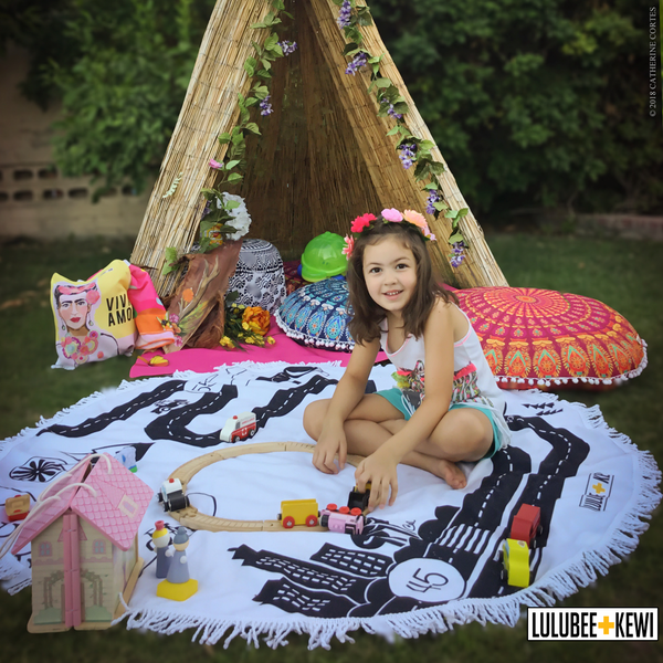 Adventure Play Mat, Giant Beach Towel, Park Towel, Play Towel Just Toss in the Wash Towel