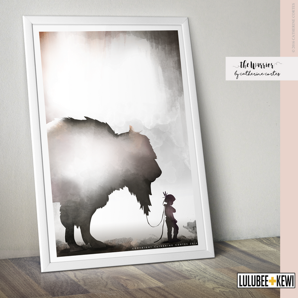 The Warrior, by Catherine Cortes Poster - LuluBee+Kewi