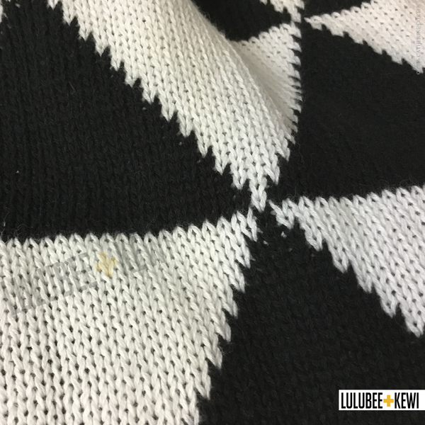 Modern Geometric Knit Throw Blanket - LuluBee+Kewi 