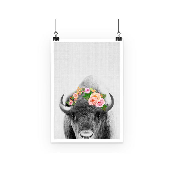 Bison Boho by LuluBee + Kewi Poster - LuluBee+Kewi