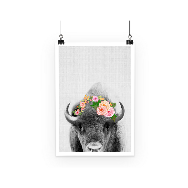 Bison Boho by LuluBee + Kewi Poster - LuluBee+Kewi 