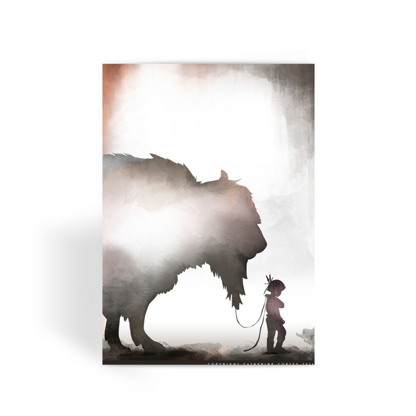 The Warrior, by Catherine Cortes Greeting Card - LuluBee+Kewi