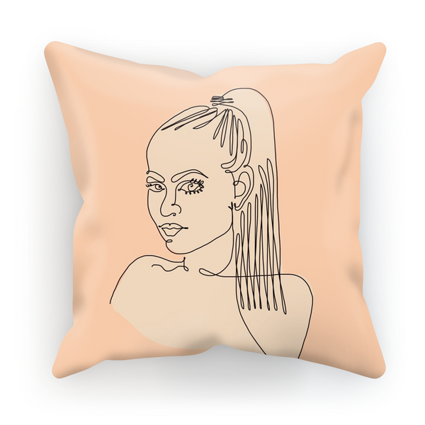 Kewi, My Muse by Catherine Cortes Cushion - LuluBee+Kewi