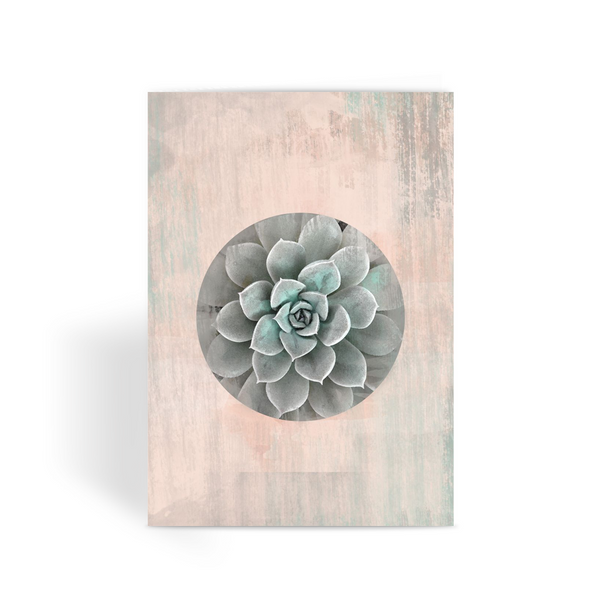 Succlent Water Color by Catherine Cortes Greeting Card - LuluBee+Kewi