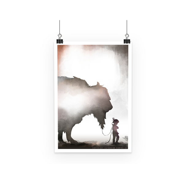 The Warrior, by Catherine Cortes Poster - LuluBee+Kewi