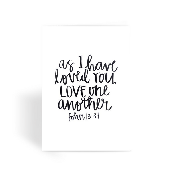 John 13:34 by LuluBee and Kewi Greeting Card - LuluBee+Kewi