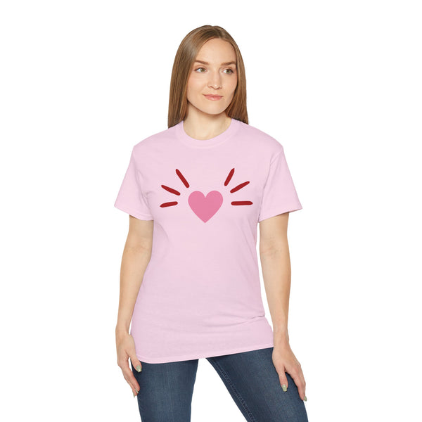 BoyCat Collection- The Original Heart Nose BoyCat Tee, Pink Heart Unisex Ultra Cotton Tee