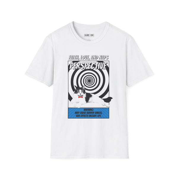 A BoyCat T-Shirt Faith, Love, and Naps #Perspective – BoyCat Edition Funny Cat Graphic T-Shirt - "Faith, Love, and Naps"