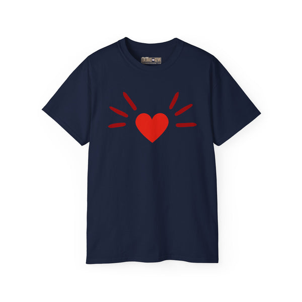 BoyCat Collection- The Original Heart Nose BoyCat Tee RED Heart , Unisex Ultra Cotton Tee