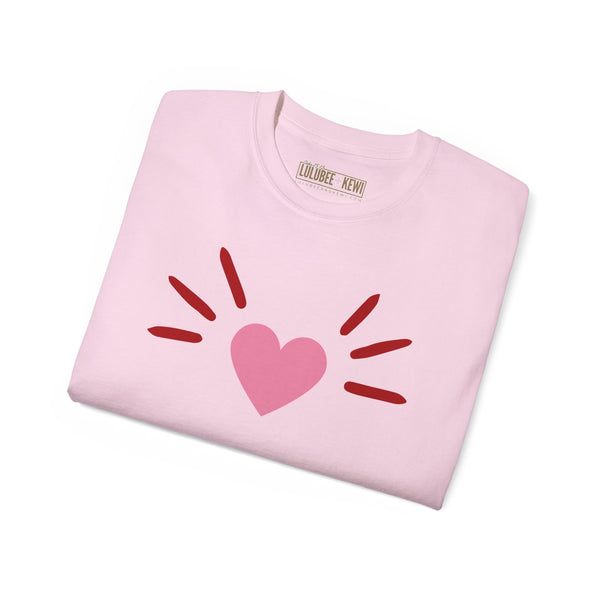 BoyCat Collection- The Original Heart Nose BoyCat Tee, Pink Heart Unisex Ultra Cotton Tee