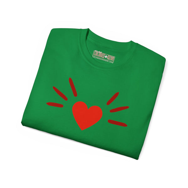 BoyCat Collection- The Original Heart Nose BoyCat Tee RED Heart , Unisex Ultra Cotton Tee