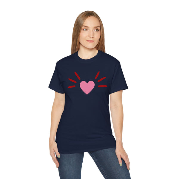 BoyCat Collection- The Original Heart Nose BoyCat Tee, Pink Heart Unisex Ultra Cotton Tee