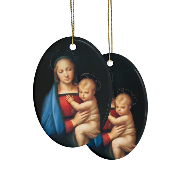 Ceramic Ornaments  Madonna and child  (1pcs, 5pcs, 10pcs, 20pcs)