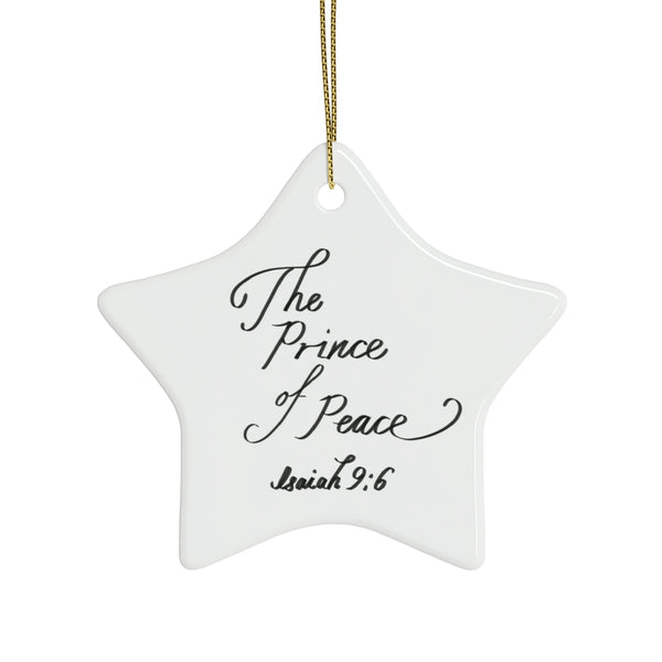 Ceramic Ornaments Isaiah 9:6  The Prince of Peace  (1pcs, 5pcs, 10pcs, 20pcs)