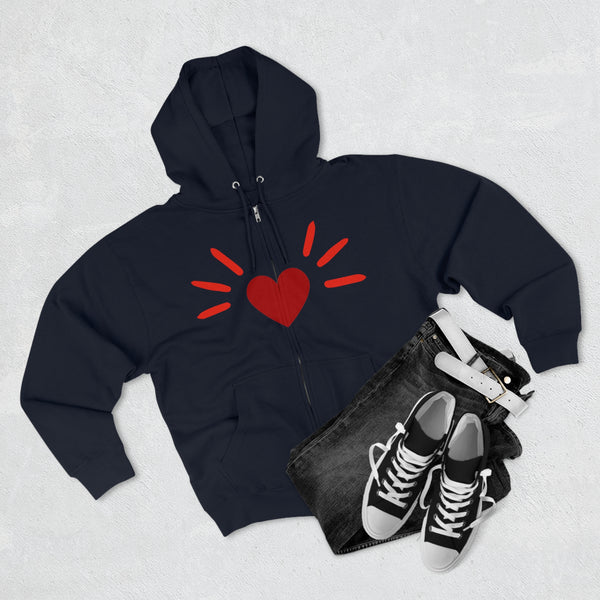 BoyCat Gear The Original Heart Nose Hoodie Unisex Zip Hoodie