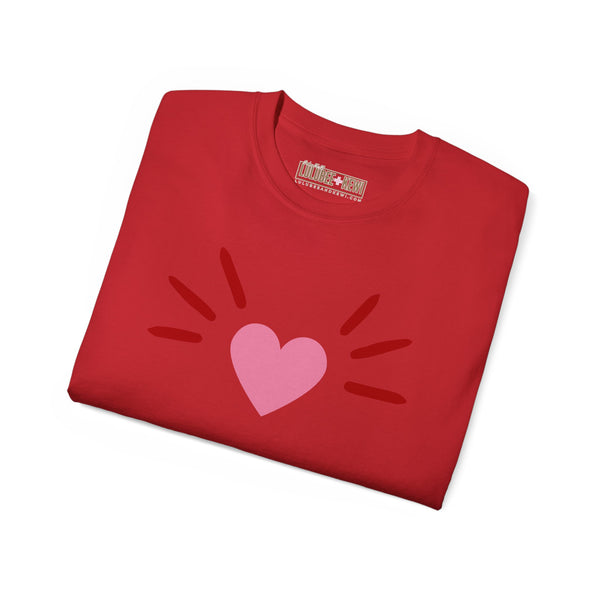 BoyCat Collection- The Original Heart Nose BoyCat Tee, Pink Heart Unisex Ultra Cotton Tee