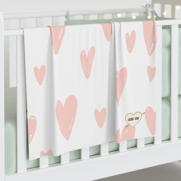 Lots of Hearts Baby Swaddle Blanket