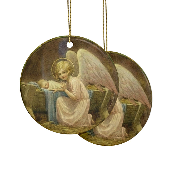 Ceramic Ornaments Angels and Jesus  (1pcs, 5pcs, 10pcs, 20pcs)