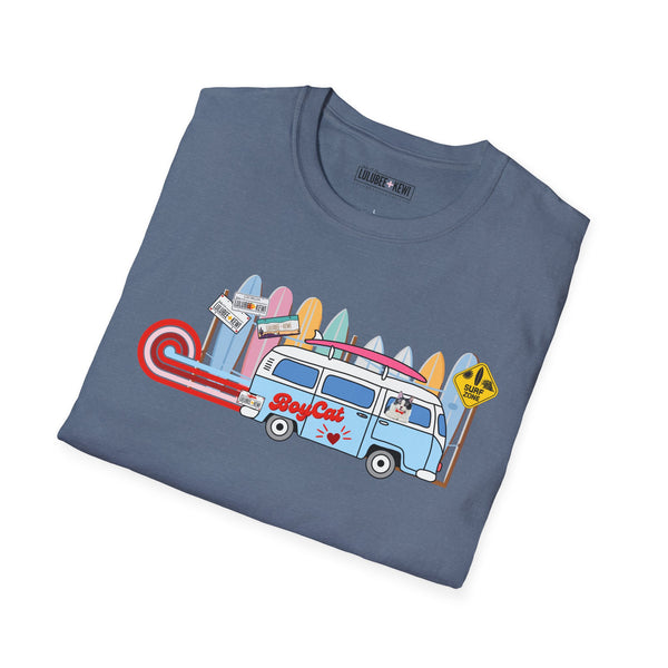 BoyCat Tee, Surfin BoyCat, Unisex Softstyle T-Shirt