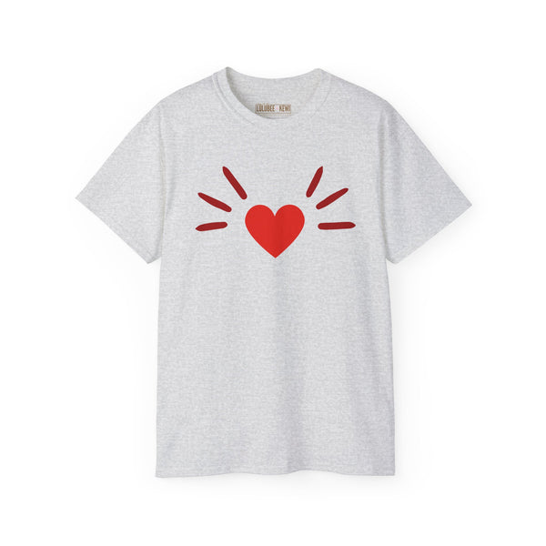 BoyCat Collection- The Original Heart Nose BoyCat Tee RED Heart , Unisex Ultra Cotton Tee