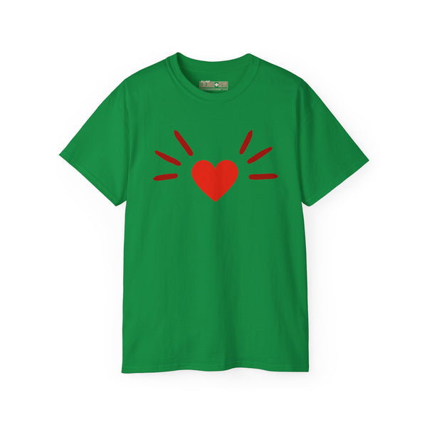 BoyCat Collection- The Original Heart Nose BoyCat Tee RED Heart , Unisex Ultra Cotton Tee