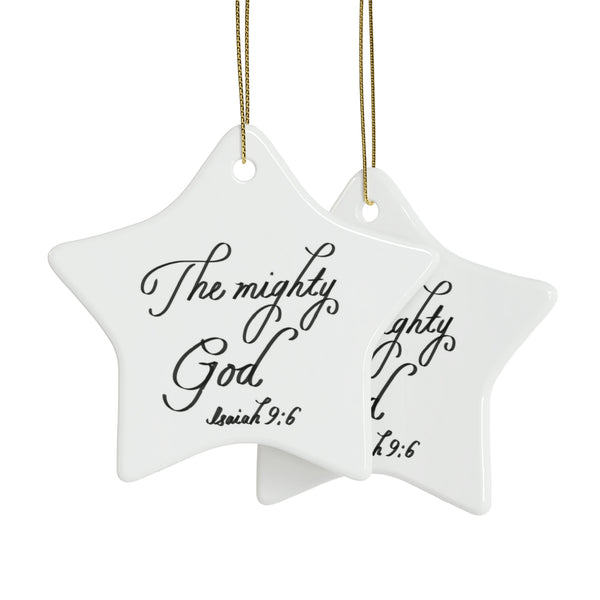 Ceramic Ornaments Isaiah 9:6  The mighty God (1pcs, 5pcs, 10pcs, 20pcs)