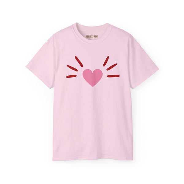 BoyCat Collection- The Original Heart Nose BoyCat Tee, Pink Heart Unisex Ultra Cotton Tee