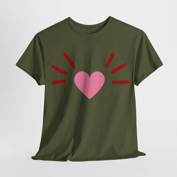 The BoyCat Heart Nose Tee Unisex Heavy Cotton Tee