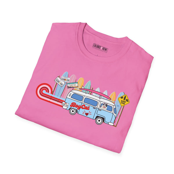 BoyCat Tee, Surfin BoyCat, Unisex Softstyle T-Shirt