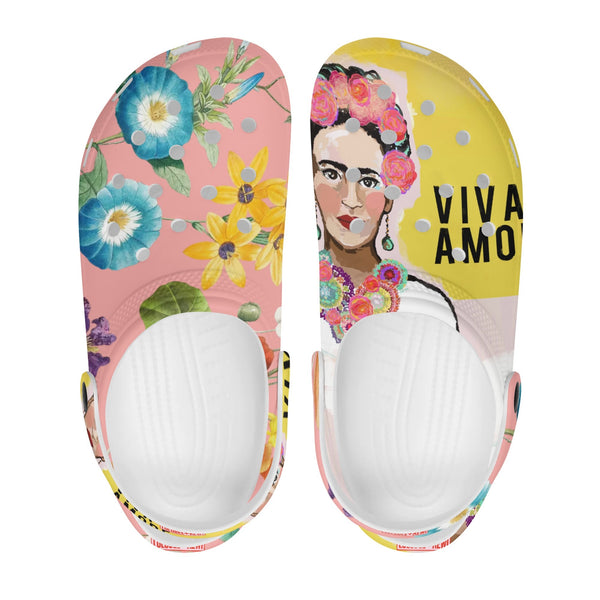 Cloud Kicks Clogs, Viva Amore — Long Live Love Womens Clogs