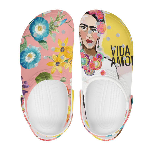 Cloud Kicks Clogs, Viva Amore — Long Live Love Clogs for Women