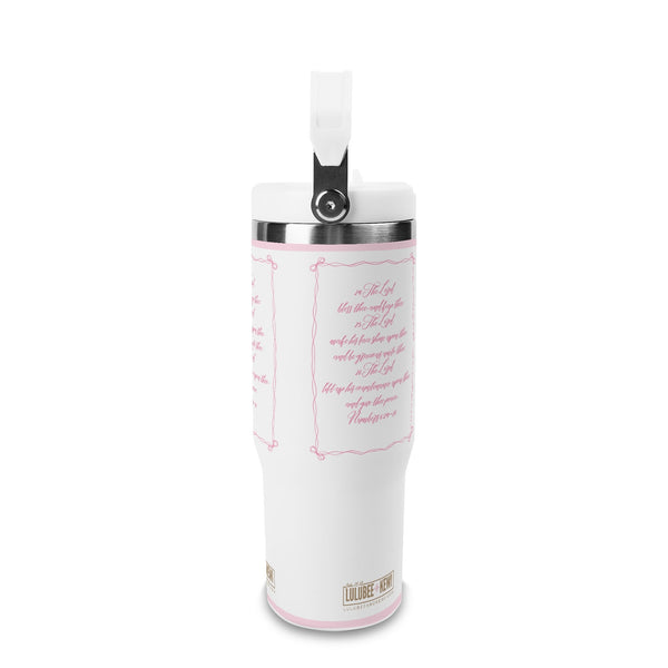 Stainless 30oz Tumblers Numbers 6:24-26 Scripture Tumbler – 30oz Stainless Steel Travel Cup in Pink