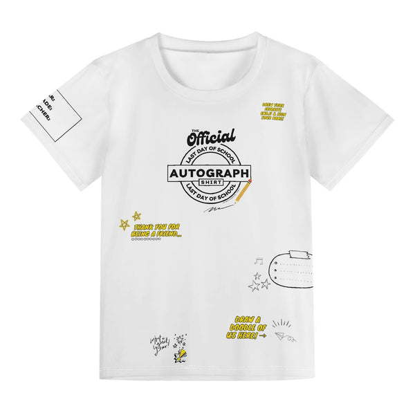 Autograph T-Shirt And BAG! Childrens Official Last Day of School Autograph T-Shirt And BAG!