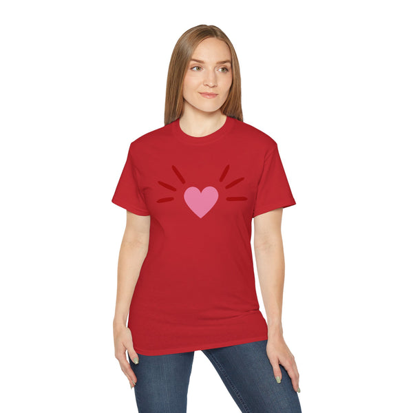 BoyCat Collection- The Original Heart Nose BoyCat Tee, Pink Heart Unisex Ultra Cotton Tee