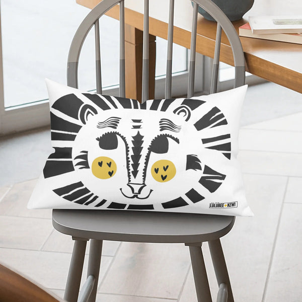 Yellow Scripture Pillowcase – Daniel 6:22  for Protection . by LuluBeeandKewi.com  Daniel Lions Den Nursery Pillowcase Scripture Pillow Baby where roar means I love you