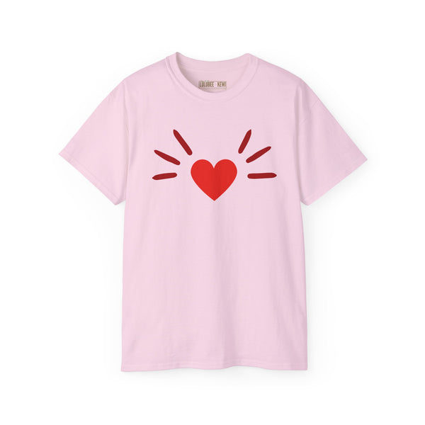 BoyCat Collection- The Original Heart Nose BoyCat Tee RED Heart , Unisex Ultra Cotton Tee