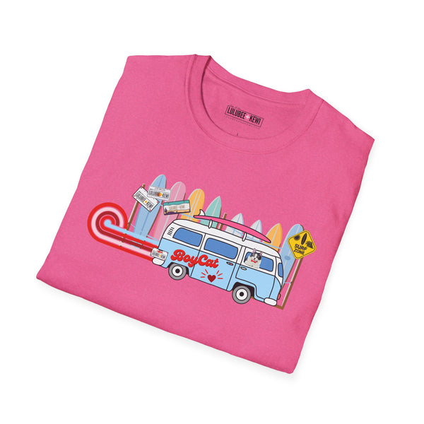 BoyCat Tee, Surfin BoyCat, Unisex Softstyle T-Shirt