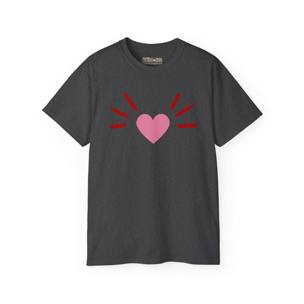 BoyCat Collection- The Original Heart Nose BoyCat Tee, Pink Heart Unisex Ultra Cotton Tee