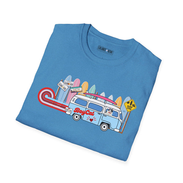 BoyCat Tee, Surfin BoyCat, Unisex Softstyle T-Shirt