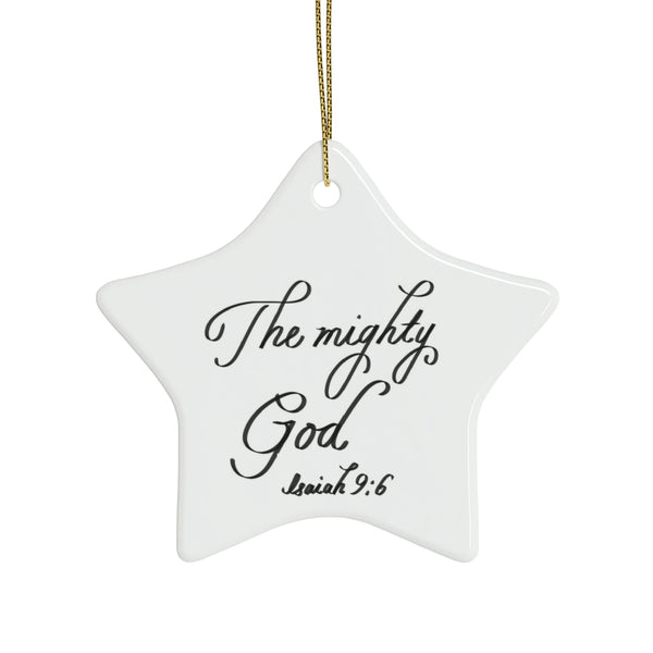 Ceramic Ornaments Isaiah 9:6  The mighty God (1pcs, 5pcs, 10pcs, 20pcs)